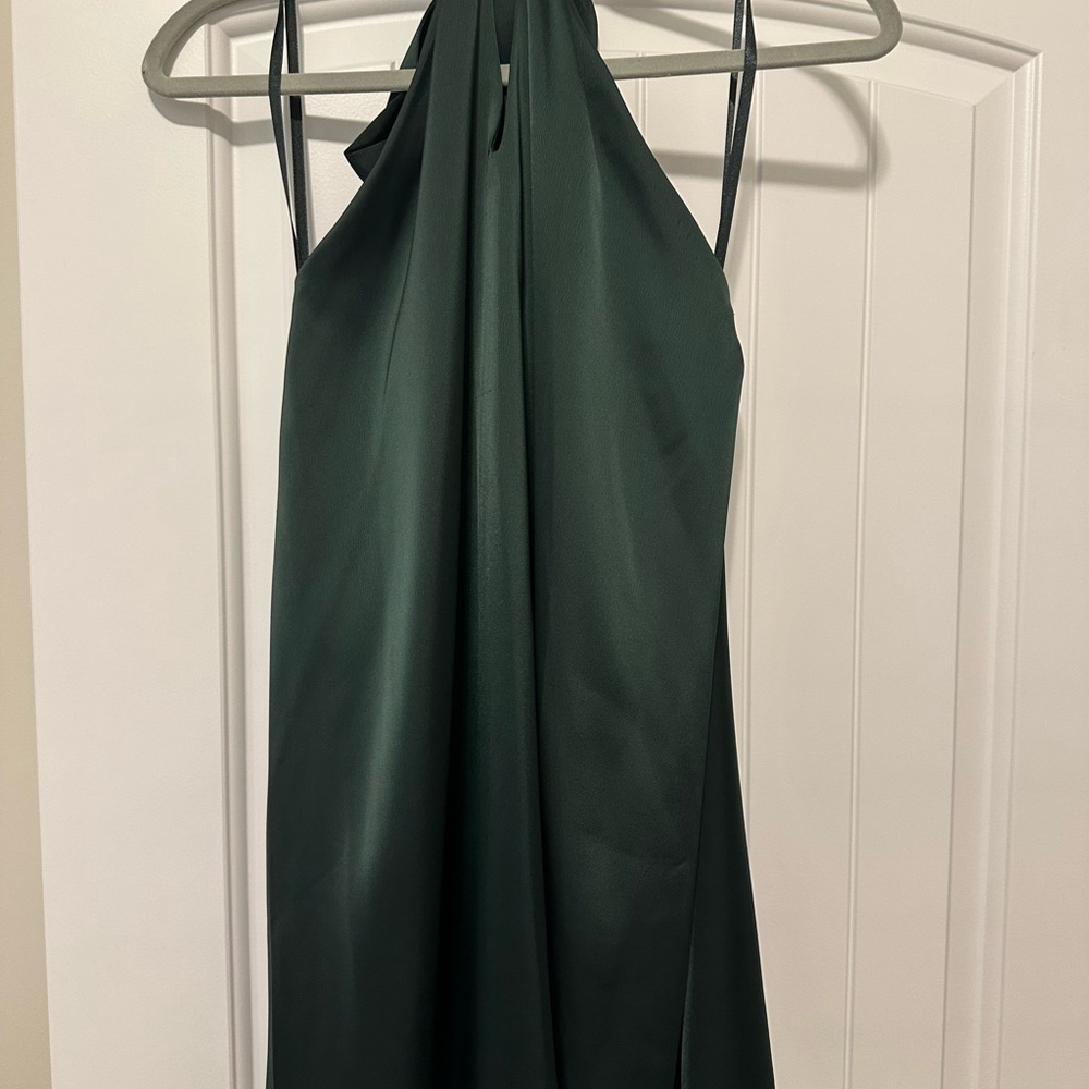 Gianni Bini Dark Green Backless Dress